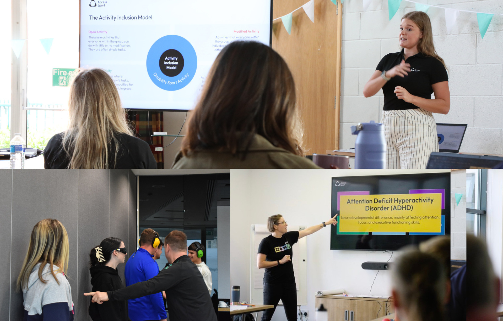 Pictures of access sport training delivery
